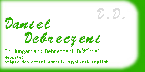 daniel debreczeni business card